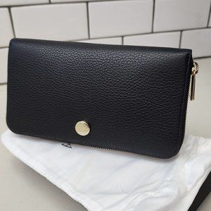 NWT FURLA BLACK LEATHER wallet